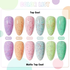 6ml Yogurt Gel Nail Polish Semi Permanent Solid Jelly Eggshell Gel Polish Lamp Opal Varnish Soak Off Nail Art Manicure Top Coat