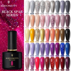 BORN PRETTY 10ml 105 Colors Glitter Sequins Nail Gel Polish Varnish Manicure Soak Off UV Gel Nail Gel Polish Base Top Coat - tienda en línea