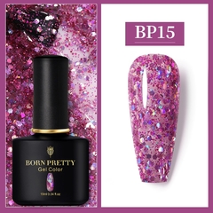 BORN PRETTY 10ml 105 Colors Glitter Sequins Nail Gel Polish Varnish Manicure Soak Off UV Gel Nail Gel Polish Base Top Coat - tienda en línea