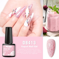 6ml Yogurt Gel Nail Polish Semi Permanent Solid Jelly Eggshell Gel Polish Lamp Opal Varnish Soak Off Nail Art Manicure Top Coat - comprar en línea