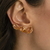 Brinco Ear Cuff Três Cristais na internet