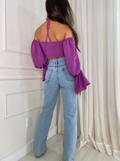 Calça wide leg cós - loja online