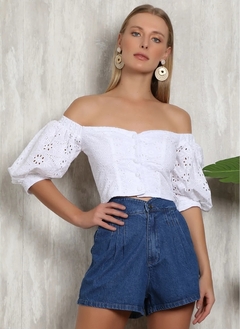 Cropped renda laise