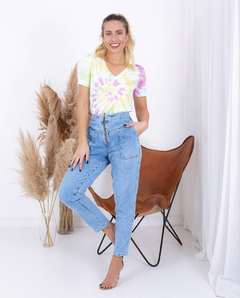 Blusa t-shirt tie-dye - byjt