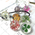Collares de flores encapsuladas - Opción Acero y cuerda en internet