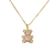 Collar Osito Teddy - Cobre chapado en oro - tienda online