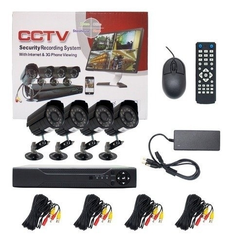 Kit Cámaras de Seguridad CCTV HYTOSHY X4