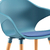 Stay Cadeira Aproximação com Pés de Madeira Envernizadas Cavaletti - (Cód. 6096) - loja online