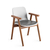 Cadeira Match Fixa Pé Palito com Braço de Madeira Envernizada Cavaletti - (Cód. 6119) - comprar online