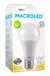 PACK x 10 - LAMPARA LED 12W LUZ CALIDA 6000K MACROLED BT-60-12WW