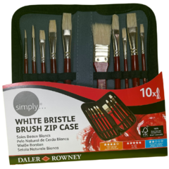 Set de pinceles Daler Rowney con pelo natural de cerda blanca