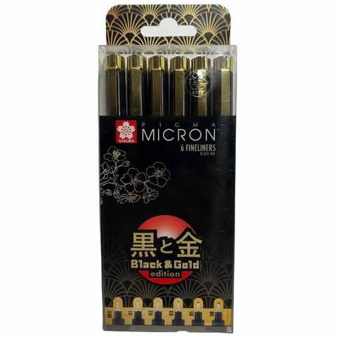 Estilógrafos Pigma Micron Edición Limitada 6 pzas