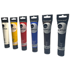 Set de 6 pinturas acrílicas Daler Rowney