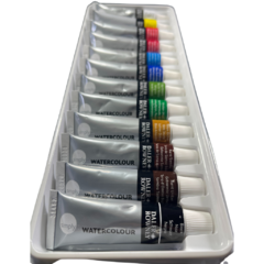 Set Daler Rowney con 12 acuarelas en tubo de 12ml en internet