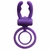 Anel Peniano Argola Testicular Vibrador Vipmix - Roxo - loja online