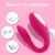 Vibrador de Casal com controle - Pink na internet