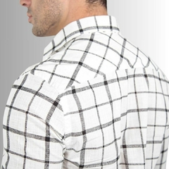 Camisa Básica Eduardo Slim Fit Ml Quadriculada - comprar online