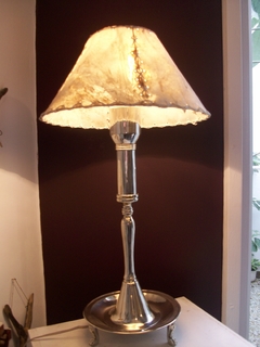 Lámpara de alpaca modelo colonial