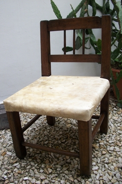 Silla matera con asiento con cuero - comprar online