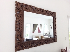 Espejos con marco de madera tallada en internet