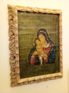 Pintura Virgen con el Niño