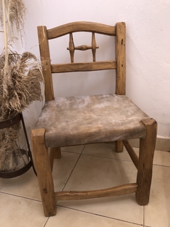 Silla matera con cuero