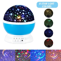 Galaxy projetor giratório, luz noturna de LED, planetário no quarto de criança, com estrelas, lua e lâmpada. na internet