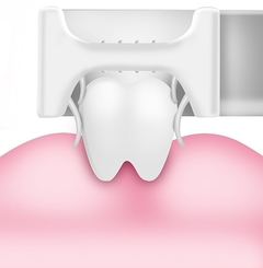 Escovas para os dentinhos de silicone, crianças e bebês, cuidados orais em formato de - U , limpeza dos dentes dos 2-12 anos