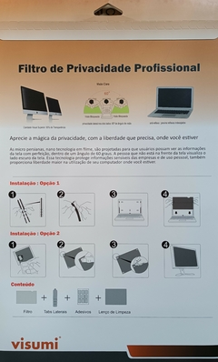 Filtro De Privacidade Visumi - para Notebook 16.0" 16:10 (345X215mm) - visumi