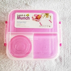 LUNCHERA HERMETICA DIVISORA CUADRADA DOBLE BPA FREE