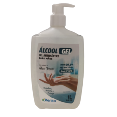 ÁLCOOL EM GEL ANTISSÉPTICO COM ALOE E VERA - PUMP UP -1 LITRO RENKO - comprar online