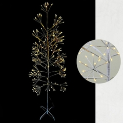 Art.10426 Arbol navidad flores ramillete base blanca