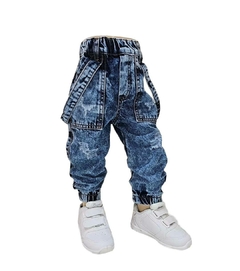 Art.9765 Jogger jean bebe con tira - comprar online