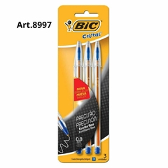 ART 8997 BOLIGRAFO CRISTAL BIC X3 AZUL