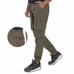 Art.9886 Pantalón cargo hombre bolsillo corte chino