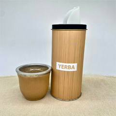 Art.4456 Set yerbera con mate en caja - comprar online