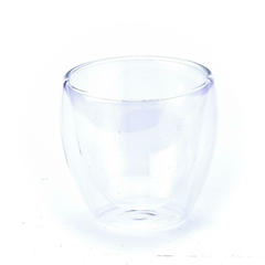 Art.8783 Vaso doble pared vidrio 80ml