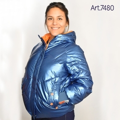 Art 7480 Campera puffer metalizada 2 al 5