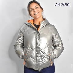 Art 7480 Campera puffer metalizada 2 al 5 - paseodelospatos