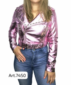 Art 7450 Campera tornasolada simil cuero - comprar online