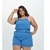 Conjunto Alfaiataria Plus Size Blusa Short E Cinto na internet