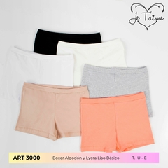 3000 - Boxer Liso - PACK X 2