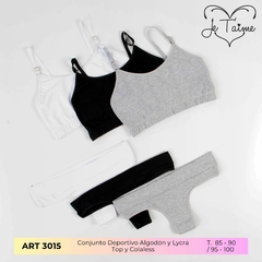 3015 N- Conjunto Deportivo Top y Cola less Básico - comprar online