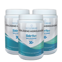 Suplemento Better Pure Colágeno Hidrolizado 300g X3 Potes