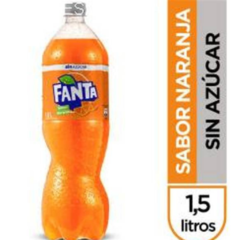 Gaseosa Fanta 1.5l Naranja sin Azucares