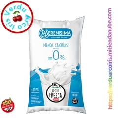 Leche Fresca La Serenisima Sachet 1 L Descremada Menos Calorias 0%