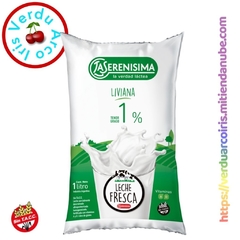 Leche Fresca La Serenisima Sachet 1 L Parcialmente Descremada Liviana 1%