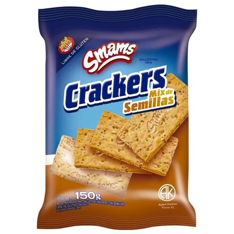 Crackers con Semillas x 150 g SIN TACC SMAMS