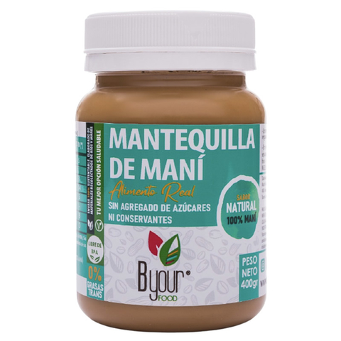 Mantequilla Mani Sabor Natural 100% Mani x 400g - B Your Food