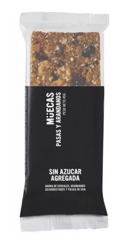 Barra Pasas y Arándanos SIN AZUCAR x 45g - Muecas